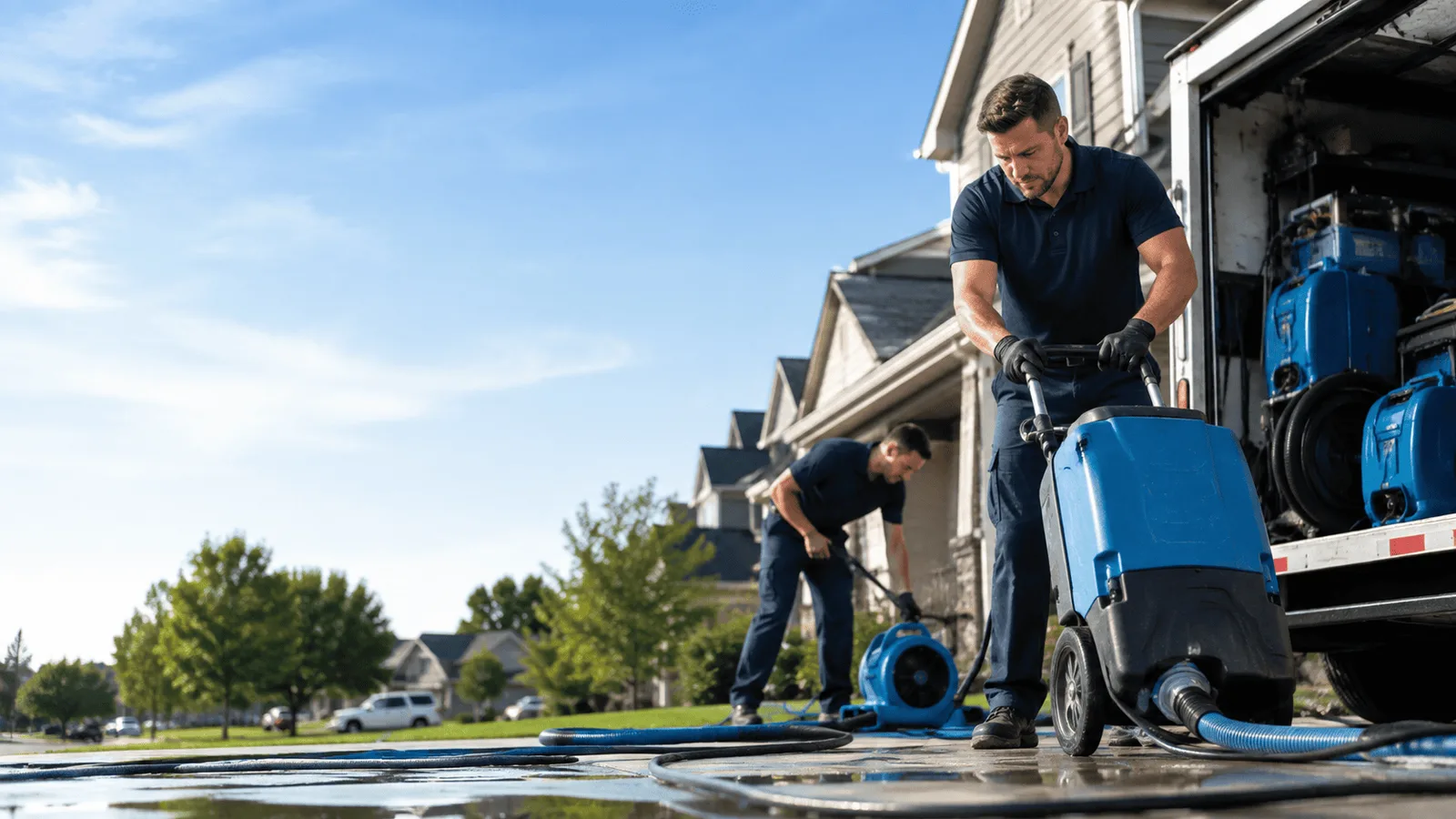 Basement Flooding being performed in Clifton Heights, PA